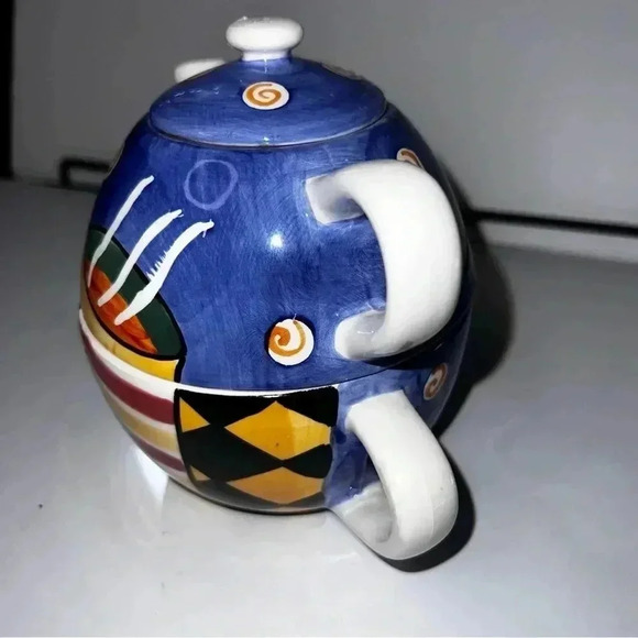 EUC Cardinal Solo Jazz Cafe Ceramic Tea Pot and Cup Hand Painted - Picture 2 of 7